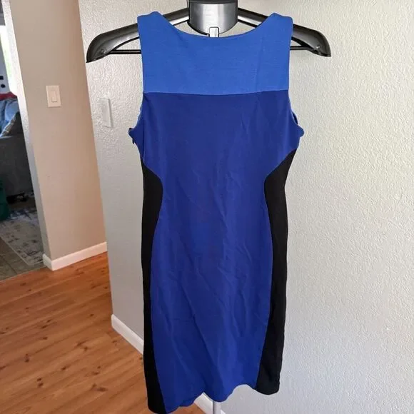 A Pea in the Pod Maternity Pregnancy Cocktail Body Con Dress Color Block M - Picture 2 of 4